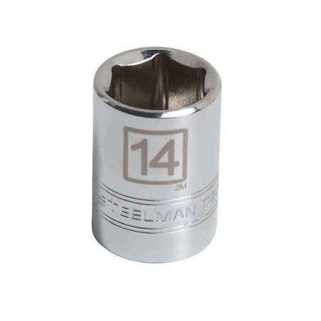 Steelman 3/8-Inch Drive x 14mm Shallow 6-Point Socket 78197